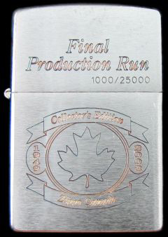 Bat lua zippo ma bac - Zippo Canada collectible 2002 final ntz819 1